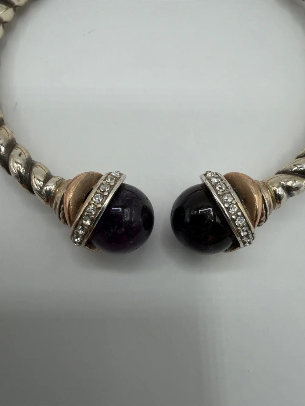 Brighton Neptunes Ring Purple Agate Hinged Bracelet